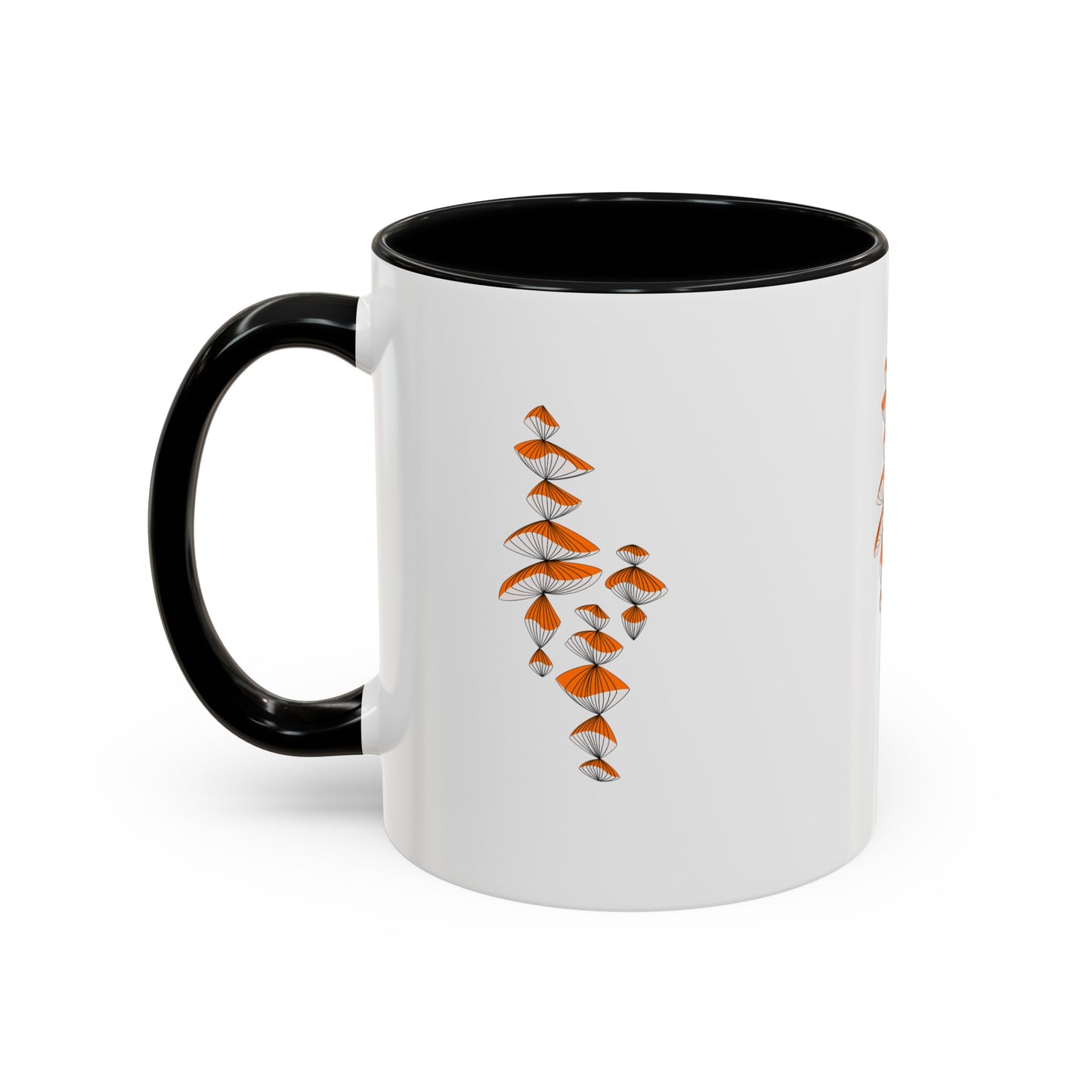 Orange & White Coffee Mug, 11oz