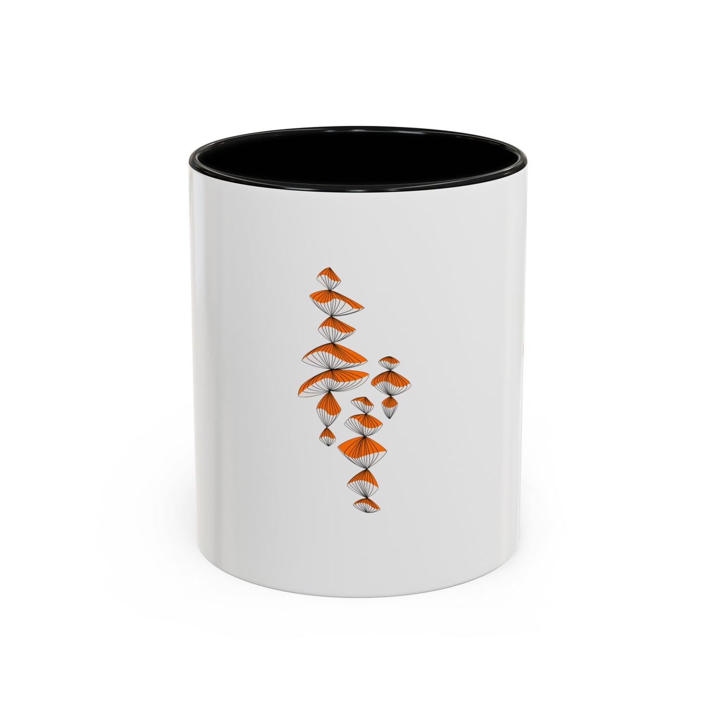 Orange & White Coffee Mug, 11oz