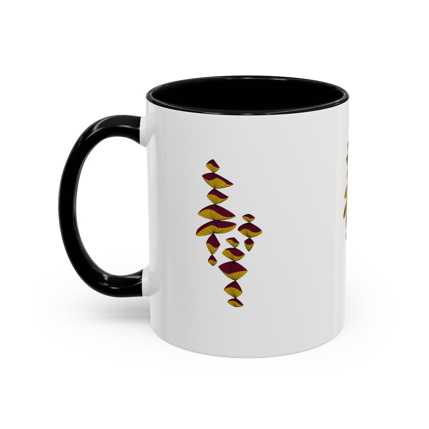 Maroon & Gold Balloons Coffee Mug, 11oz