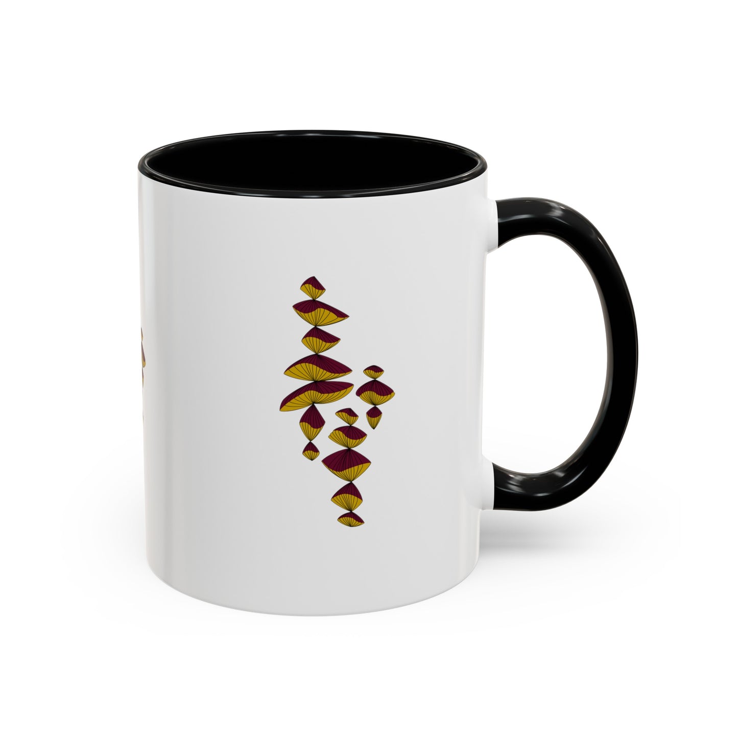 Maroon & Gold Balloons Coffee Mug, 11oz