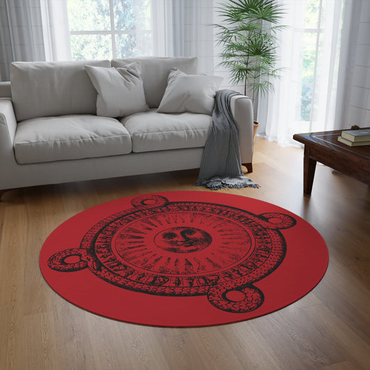 Occult Design Round Rug - Bohemian Home Decor